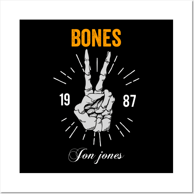 jon jones bones Wall Art by FIFTY CLOTH